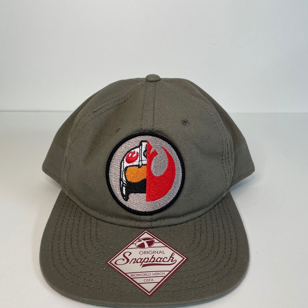 NEW Star Wars Hat Olive Green Snapback Rebel Alliance Mens